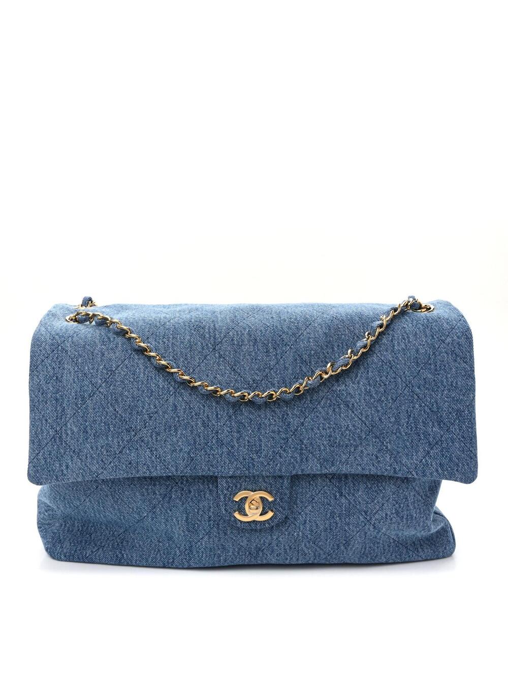 Chanel Denim Souplissimo Maxi Flap Blue #294796C13B